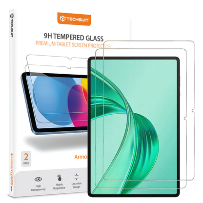 Schutzfolie Techsuit ArmorGlass CrystalHD für Honor Pad X8a / Xiaomi Pad 6 / 6 Pro, gehärtetes Glas, Full Glue, Set mit 2 Stück.