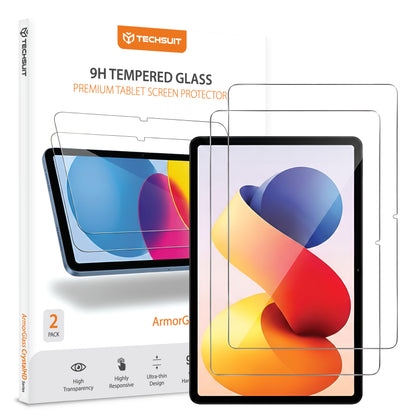 Film de protection d'écran Techsuit ArmorGlass CrystalHD pour Xiaomi Redmi Pad 2 Pro, Verre Trempé, Full Glue, Lot de 2 pièces.