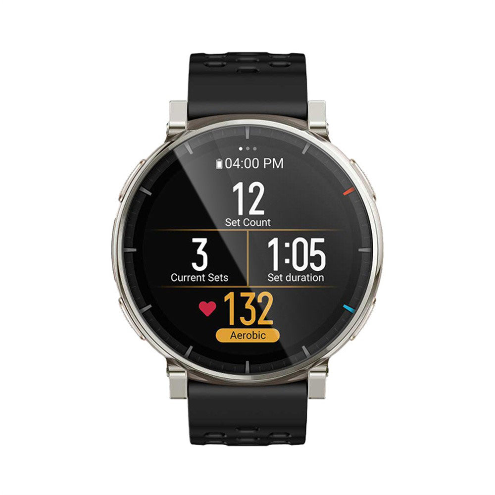 Film de protection Écran Techsuit Nano Flex pour Amazfit Active 3 Premium, Plastique, Lot de 2 pièces, Noir