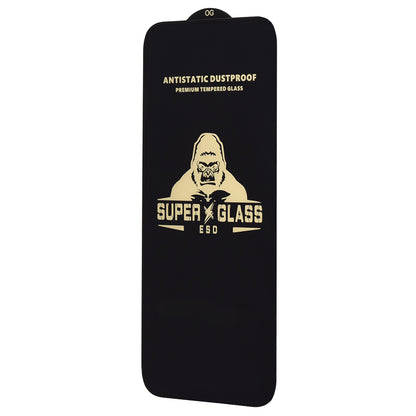 Techsuit Displayschutzfolie für Apple iPhone 16 Pro Max, gehärtetes Glas, Full Glue, schwarz