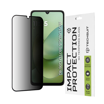 Film de protection d'écran Techsuit pour Motorola Moto G06 Power / G06, Verre Trempé, Full Glue, 111D
