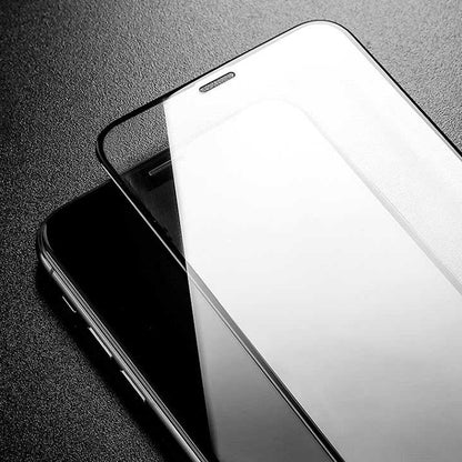 Techsuit Displayschutzfolie für Motorola Moto G15 / G15 Power, gehärtetes Glas, Full Glue, 111D, Schwarz