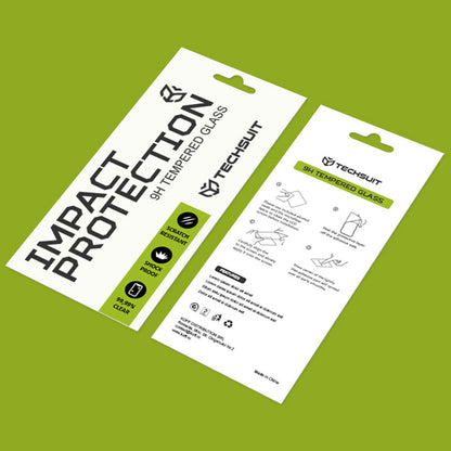 Film de protection d'écran Techsuit pour Motorola Moto G67 Power / G57 Power, Verre Trempé, Full Glue, 111D, Noir