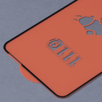 Techsuit Displayschutzfolie für OnePlus Nord N200 5G / Oppo A74 5G / A54 5G, gehärtetes Glas, Full Glue, 111D, Schwarz