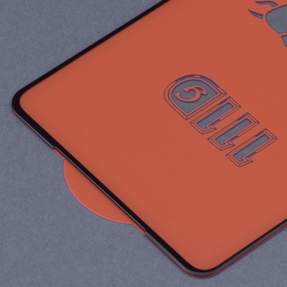 Techsuit Displayschutzfolie für Realme 9 / 9 Pro+ / Oppo Find X5 Lite / Reno7 5G / A94, gehärtetes Glas, Full Glue, 111D, Schwarz