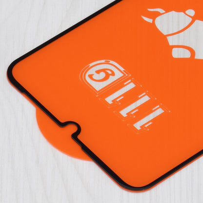 Techsuit Screen Protector for Realme C63 / C61, Tempered Glass, Full Glue, 111D, Black