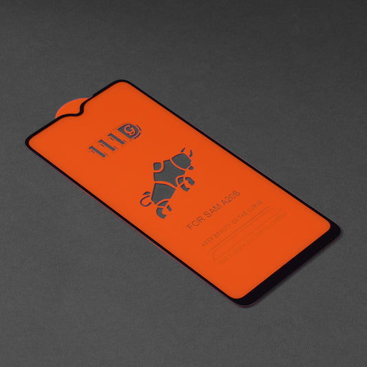Film de protection d'écran Techsuit pour Samsung Galaxy A20s A207, Verre Trempé, Full Glue, 111D, Noir