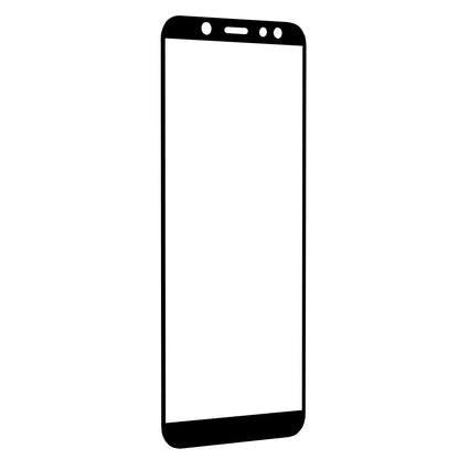Techsuit Displayschutzfolie für Samsung Galaxy A6 Plus (2018) A605, gehärtetes Glas, Full Glue, 111D, Schwarz