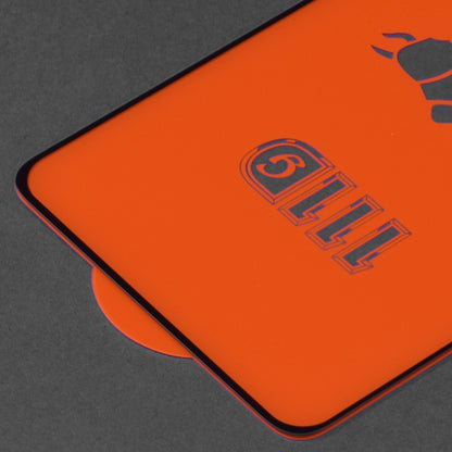 Techsuit Displayschutzfolie für Xiaomi Poco F3 / Mi 11i, gehärtetes Glas, Full Glue, 111D, Schwarz