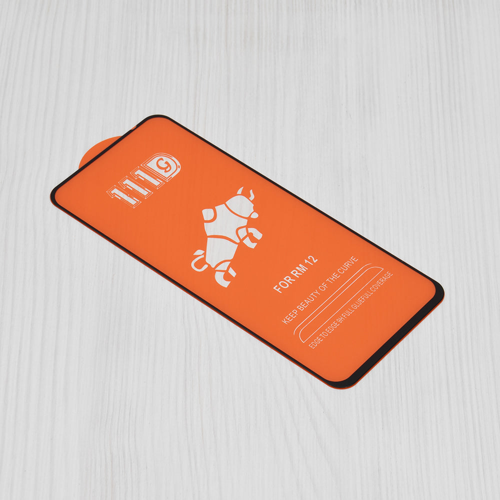 Film de protection d'écran Techsuit pour Xiaomi Poco M6 4G / Redmi 13 / 12 5G / 12, Verre trempé, Full Glue, 111D, Noir