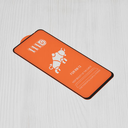 Film de protection d'écran Techsuit pour Xiaomi Poco M6 4G / Redmi 13 / 12 5G / 12, Verre trempé, Full Glue, 111D, Noir