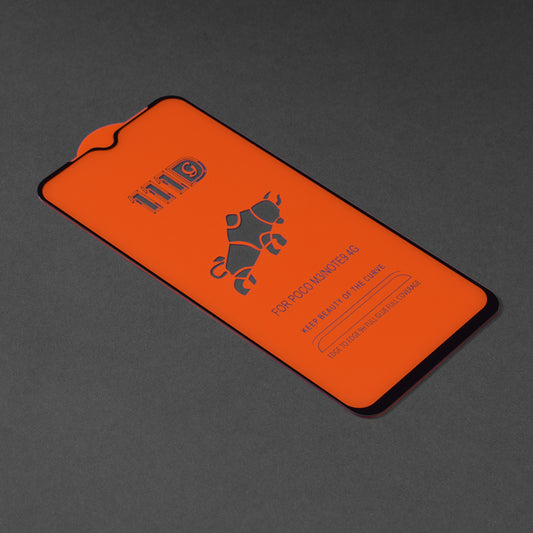 Film de protection d'écran Techsuit pour Xiaomi Redmi 9 Power / 9T / Poco M3, Verre trempé, Full Glue, 111D, Noir