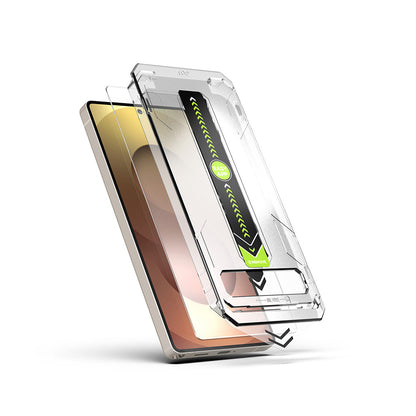 Techsuit TitanGlass CrystalHD Displayschutzfolie für Samsung Galaxy A56 A566 / S24 FE S721, gehärtetes Glas, Full Glue
