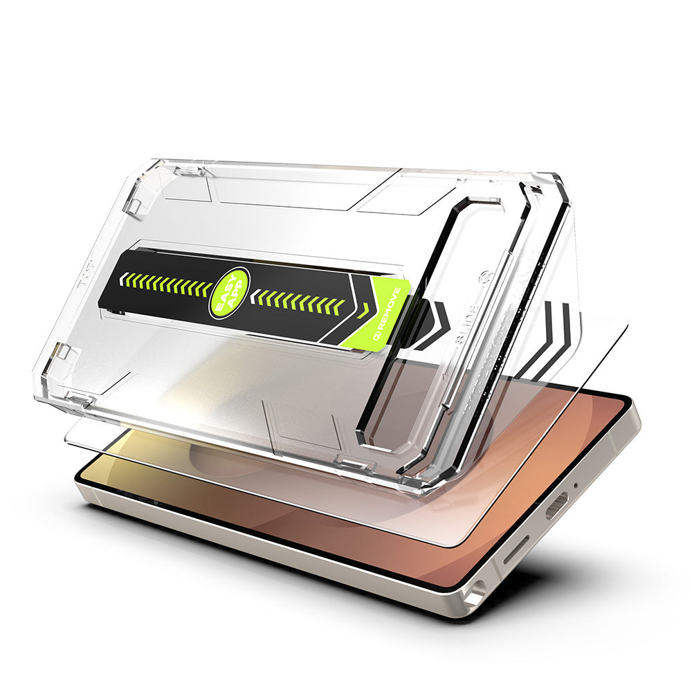 Techsuit TitanGlass CrystalHD Displayschutzfolie für Samsung Galaxy A56 A566 / S24 FE S721, gehärtetes Glas, Full Glue