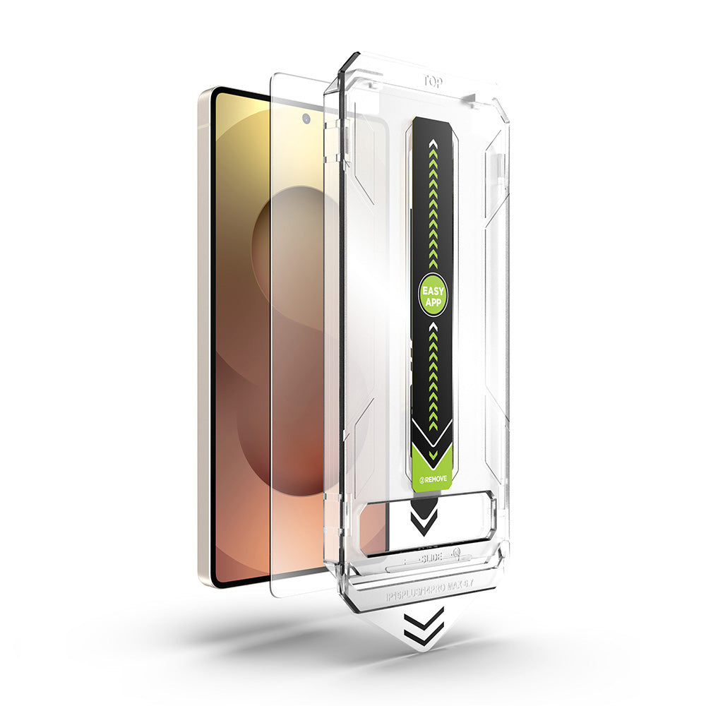 Techsuit TitanGlass CrystalHD Displayschutzfolie für Samsung Galaxy A56 A566 / S24 FE S721, gehärtetes Glas, Full Glue