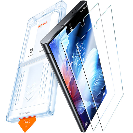 Film de protection d'écran Torras GlassGo Install Master pour Google Pixel 9a, Verre Trempé, Full Glue, Lot de 2 pièces