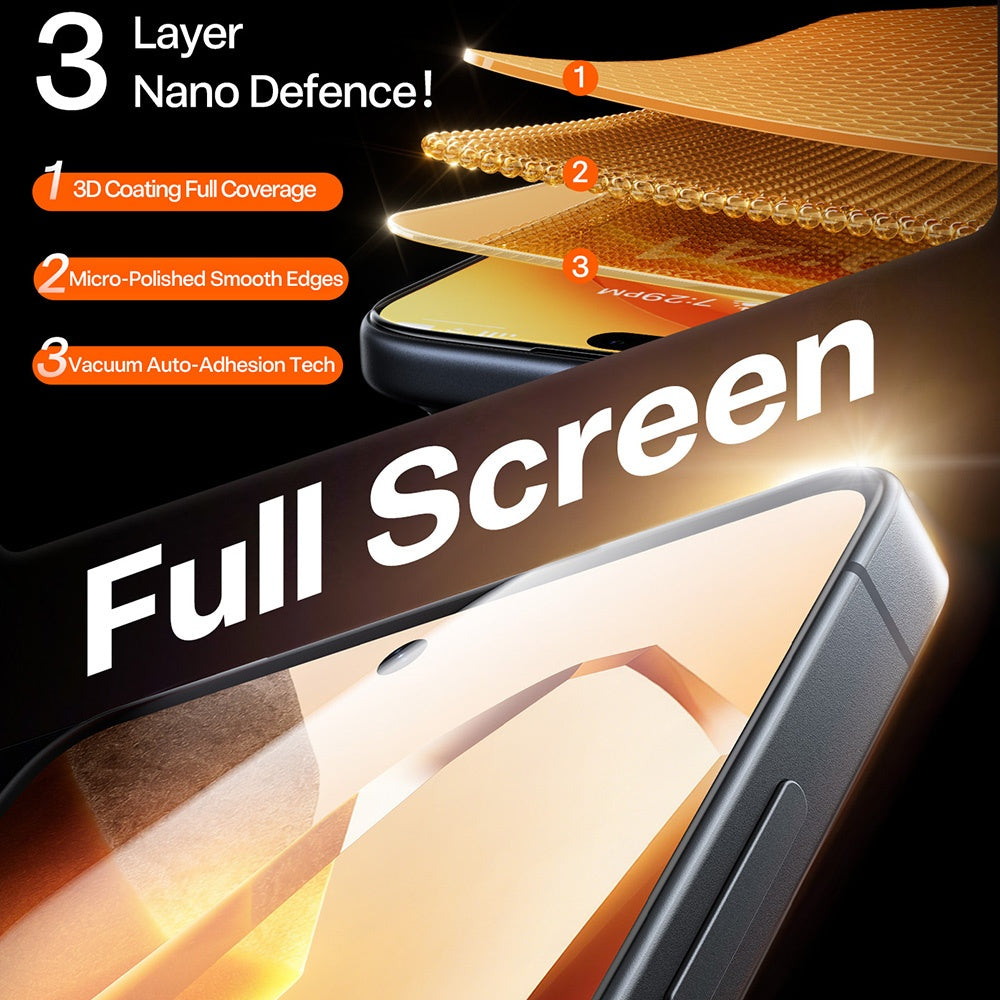 Film de protection d'écran Torras GlassGo Install Master pour Samsung Galaxy S26 Plus S947, Verre Trempé, Full Glue, Transparent