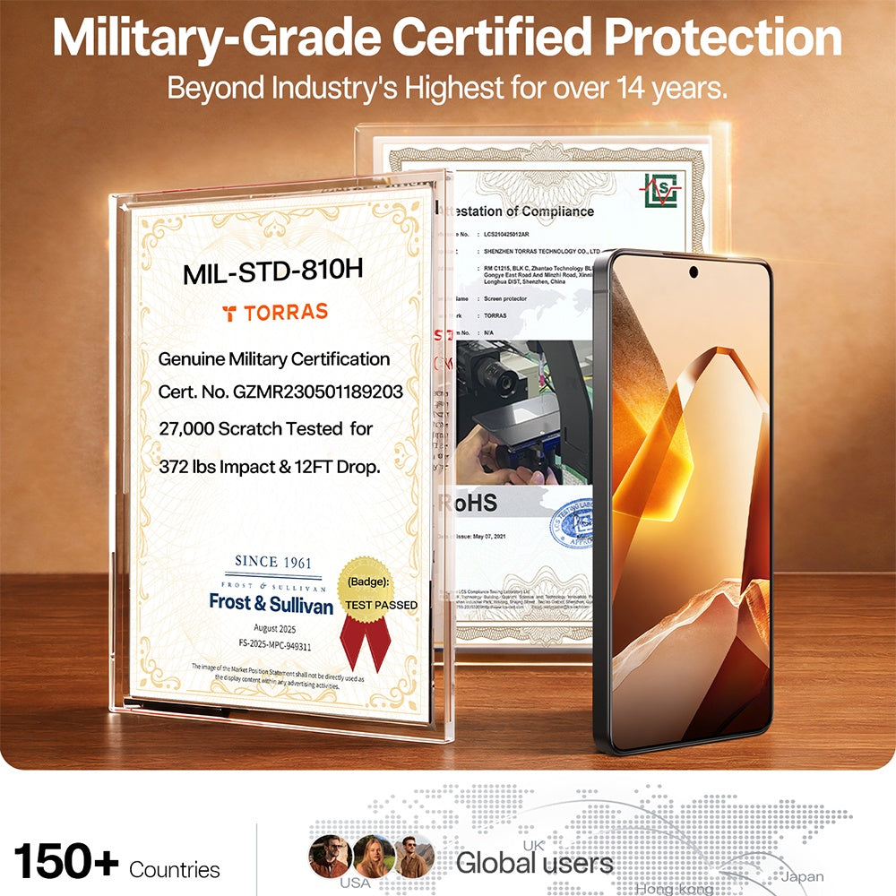 Torras GlassGo Install Master Screen Protector for Samsung Galaxy S26 Ultra S948, Tempered Glass, Full Glue, Transparent