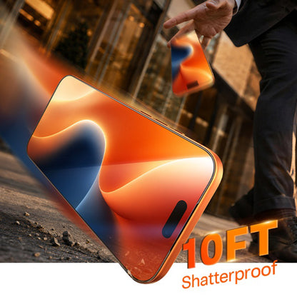 Film de protection d'écran Torras HD pour Apple iPhone 18 Pro / 17 Pro, Verre trempé, Collage intégral