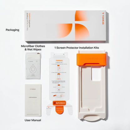 Torras OrigArmor Displayschutzfolie für Samsung Galaxy S26 Ultra S948, gehärtetes Glas, Vollkleber