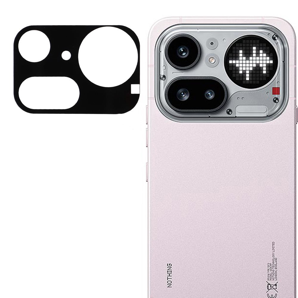 Techsuit Rückkamera-Schutzfolie für Nothing Phone (4a) Pro, gehärtetes Glas, schwarz