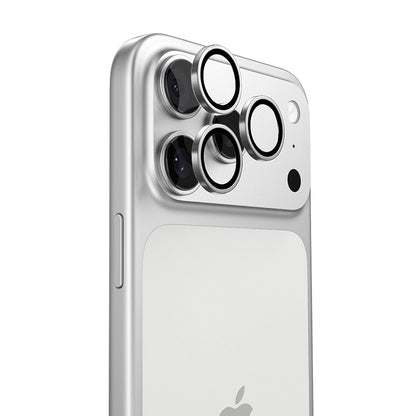 Torras Lensguard Rückkamera-Schutzfolie für Apple iPhone 17 Pro Max / 17 Pro, gehärtetes Glas, silberfarben
