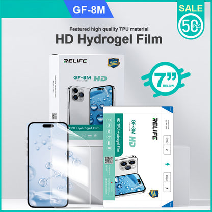Hydrogel-/TPU-Folie Relife GF-8M für UV-Vakuum-Laminiergerät Sunshine C3 Mix Ultra, 120mm x 210mm, Set 50 Stück