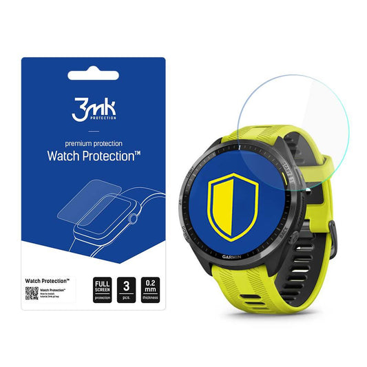 Film de protection 3MK Arc pour Garmin Forerunner 965, Lot de 3 pièces, Plastique