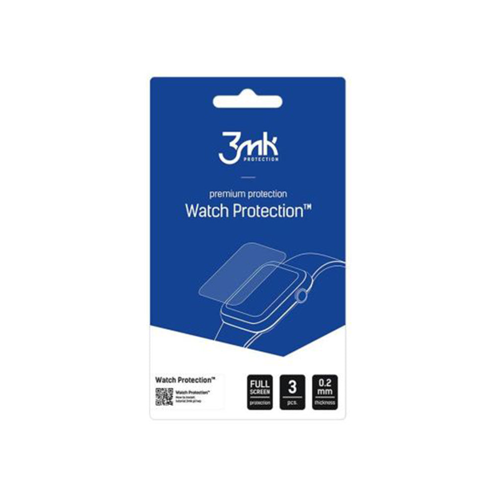3MK Arc Protection Film for Huawei Band 11 Pro, Set of 3 Pieces, Plastic