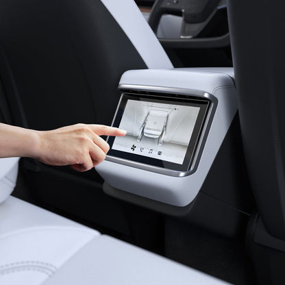 Schutzfolie Spigen GlastR Slim Anti-Glare für Real Touchscreen Tesla X / S (2022 - 2021), Gehärtetes Glas, Schwarz