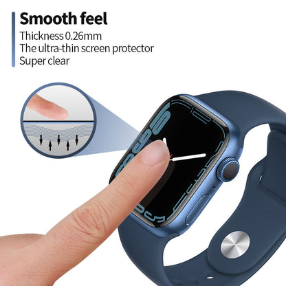 Blueo High Molecule Schutzfolie für Apple Watch 40mm Series, gehärtetes Glas, schwarz