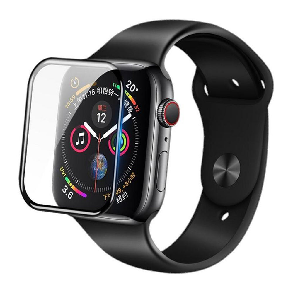 Blueo High Molecule Schutzfolie für Apple Watch 40mm Series, gehärtetes Glas, schwarz