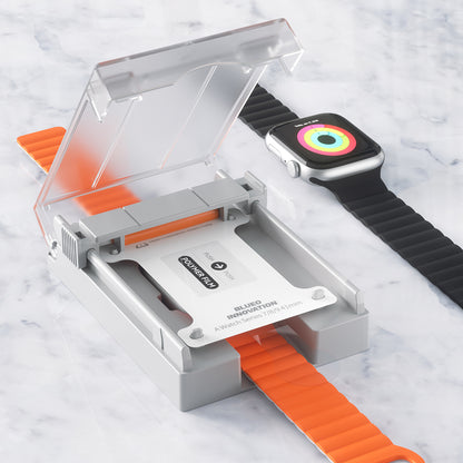 Blueo High Molecule Schutzfolie für Apple Watch 40mm Series, gehärtetes Glas, schwarz