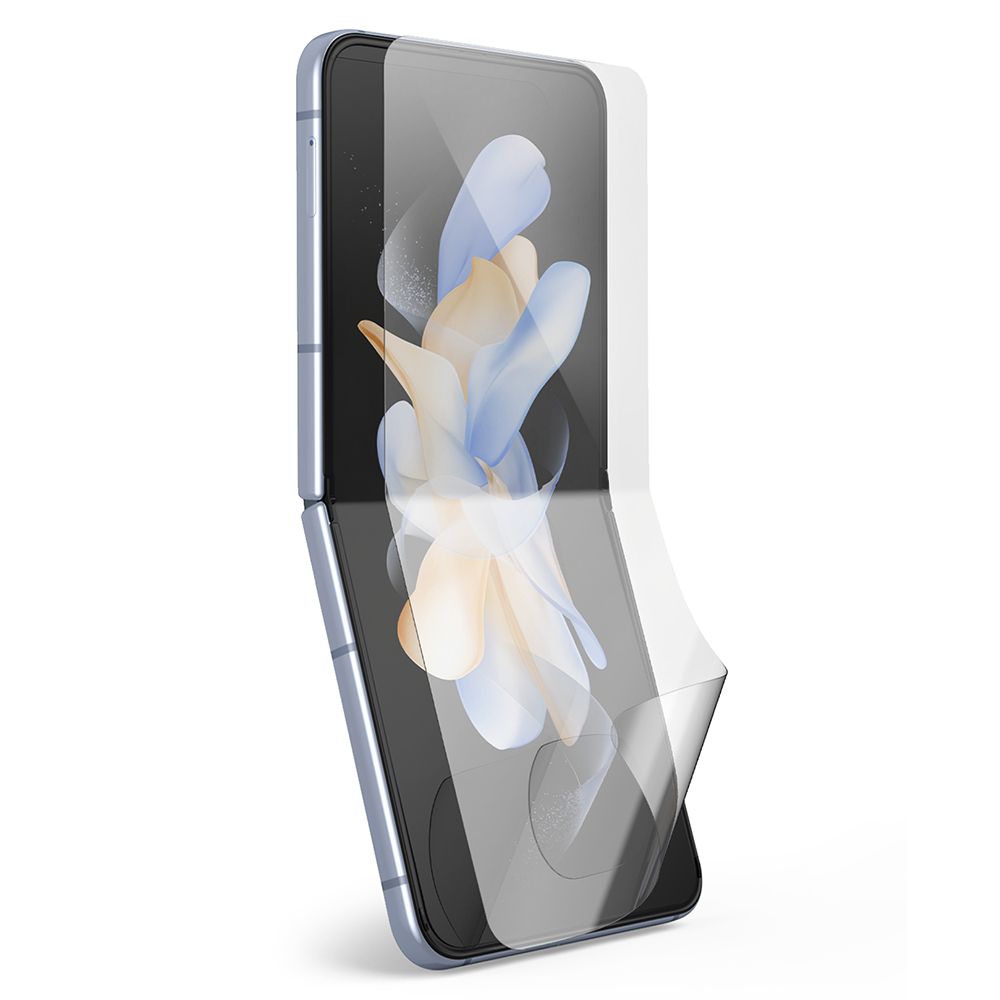 Film de protection d'écran intérieur Ringke Dual Easy pour Samsung Galaxy Z Flip4 F721, Plastique, Lot de 2 pièces