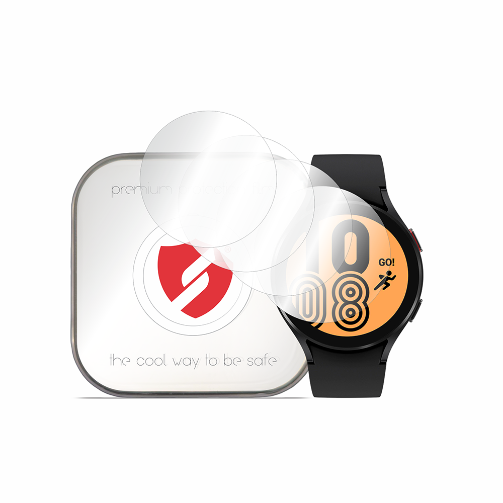 Smart Protection Premium Classic Schutzfolie für Samsung Galaxy Watch4 44mm, 4er-Set, Kunststoff