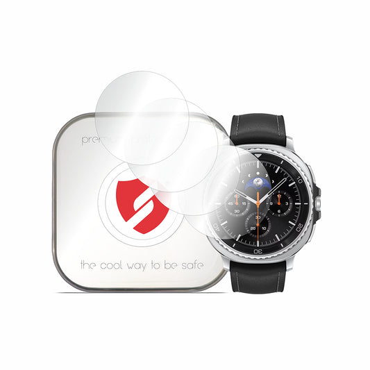 Film de protection Smart Protection Premium Classic pour Samsung Galaxy Watch8 Classic, lot de 4 pièces, plastique