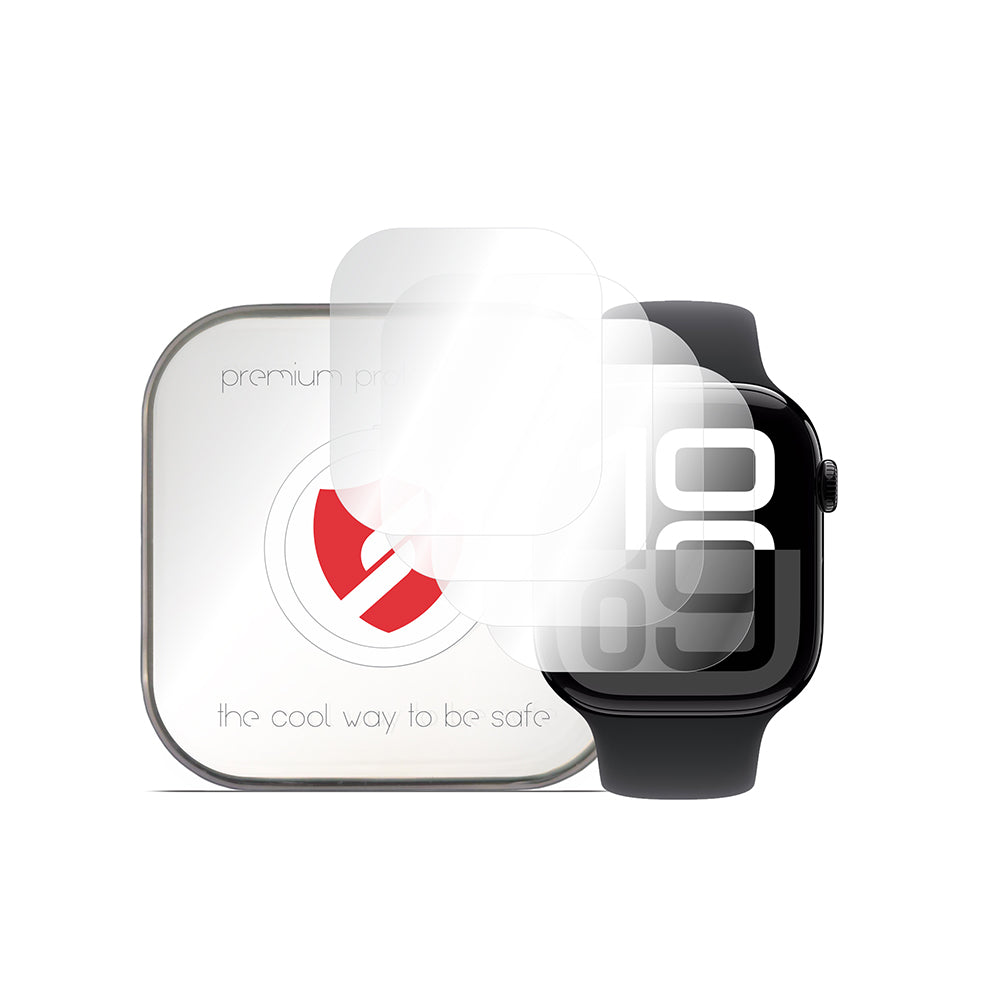 Film de protection Smart Protection Premium Classic pour Apple Watch 10 46mm Series, lot de 4 pièces, plastique