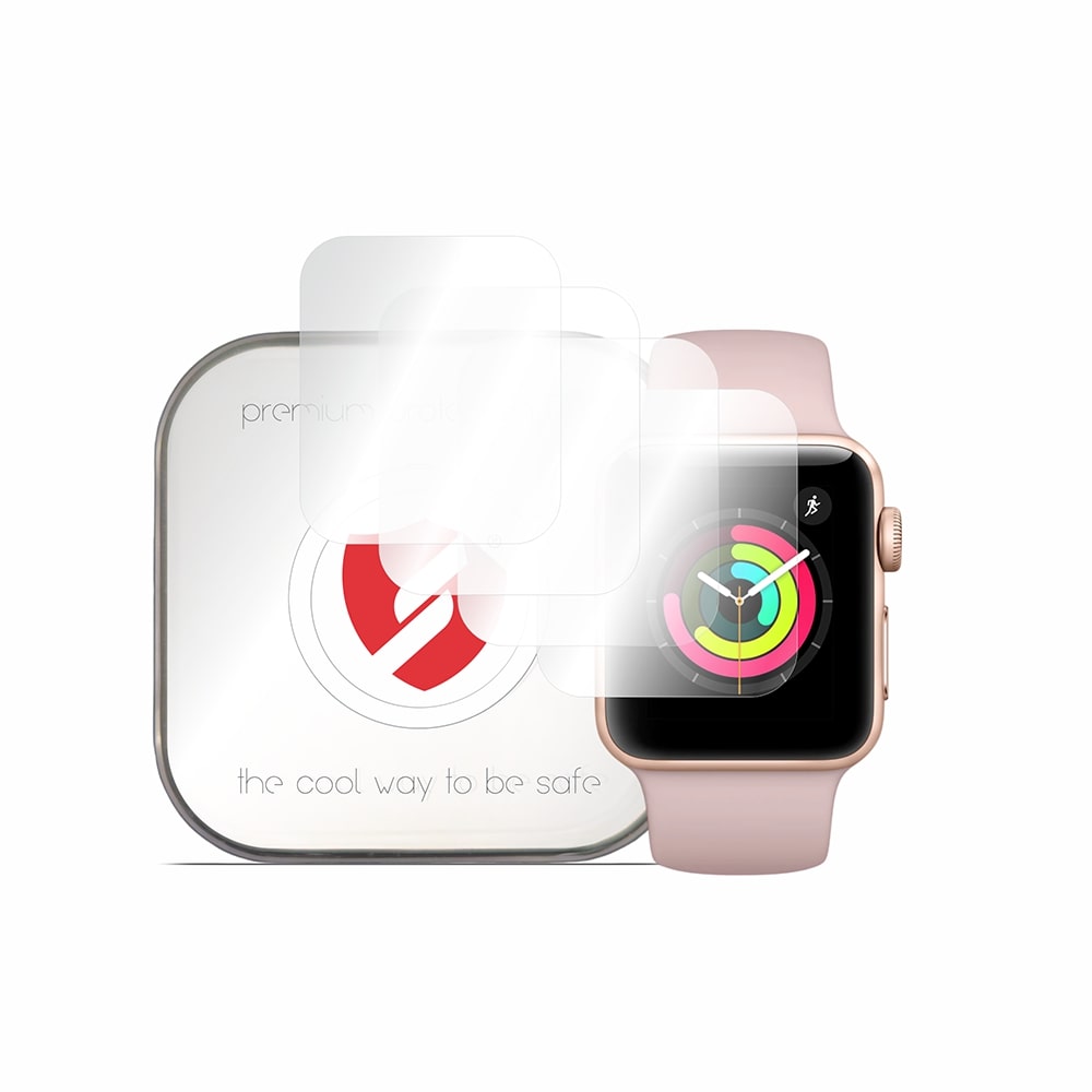 Smart Protection Premium Classic Protective Film for Apple Watch 38mm Series, Set of 4 pieces, Plastic