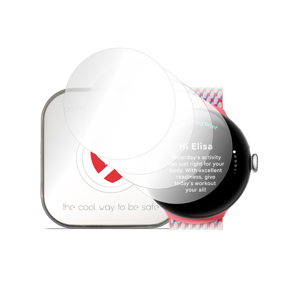 Smart Protection Premium Classic Schutzfolie für Google Pixel Watch 3 41mm, 4er-Set, Kunststoff