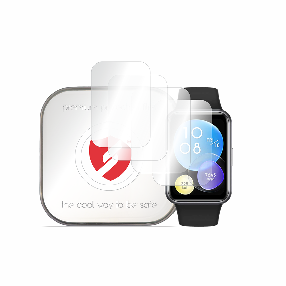 Smart Protection Premium Classic Schutzfolie für Huawei Watch Fit 2 Active, 4 Stück Set, Kunststoff
