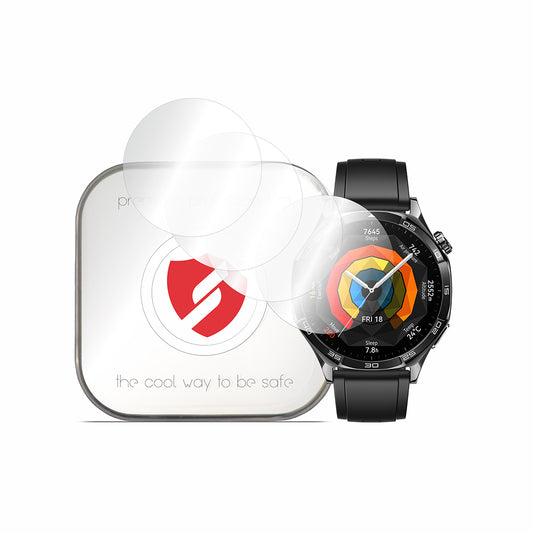 Film de protection Smart Protection Premium Classic pour Huawei Watch GT 5 46mm, Lot de 4 pièces, Plastique