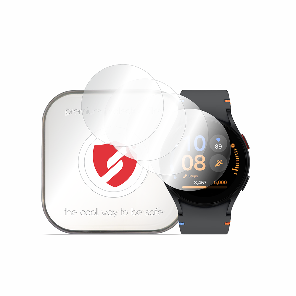 Smart Protection Premium Classic Schutzfolie für Samsung Galaxy Watch FE, 4 Stück Set, Kunststoff