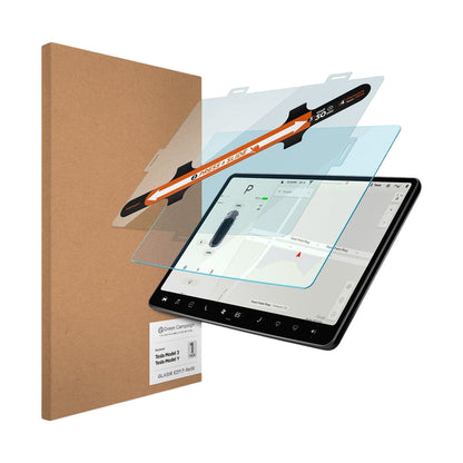 Spigen GlastR EZ FIT Anti-Glare Schutzfolie für Tesla 3 Navigation (2021 - 2023), Gehärtetes Glas AGL04338
