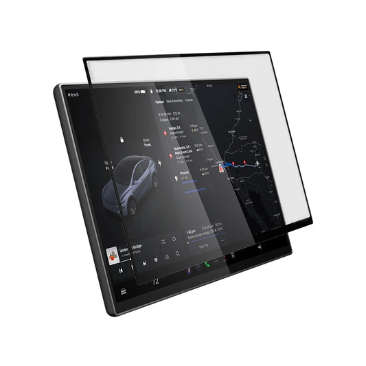Film de protection Spigen GlastR EZ FIT pour navigation Tesla Y 2026 Premium / Performance, Verre trempé AGL10820