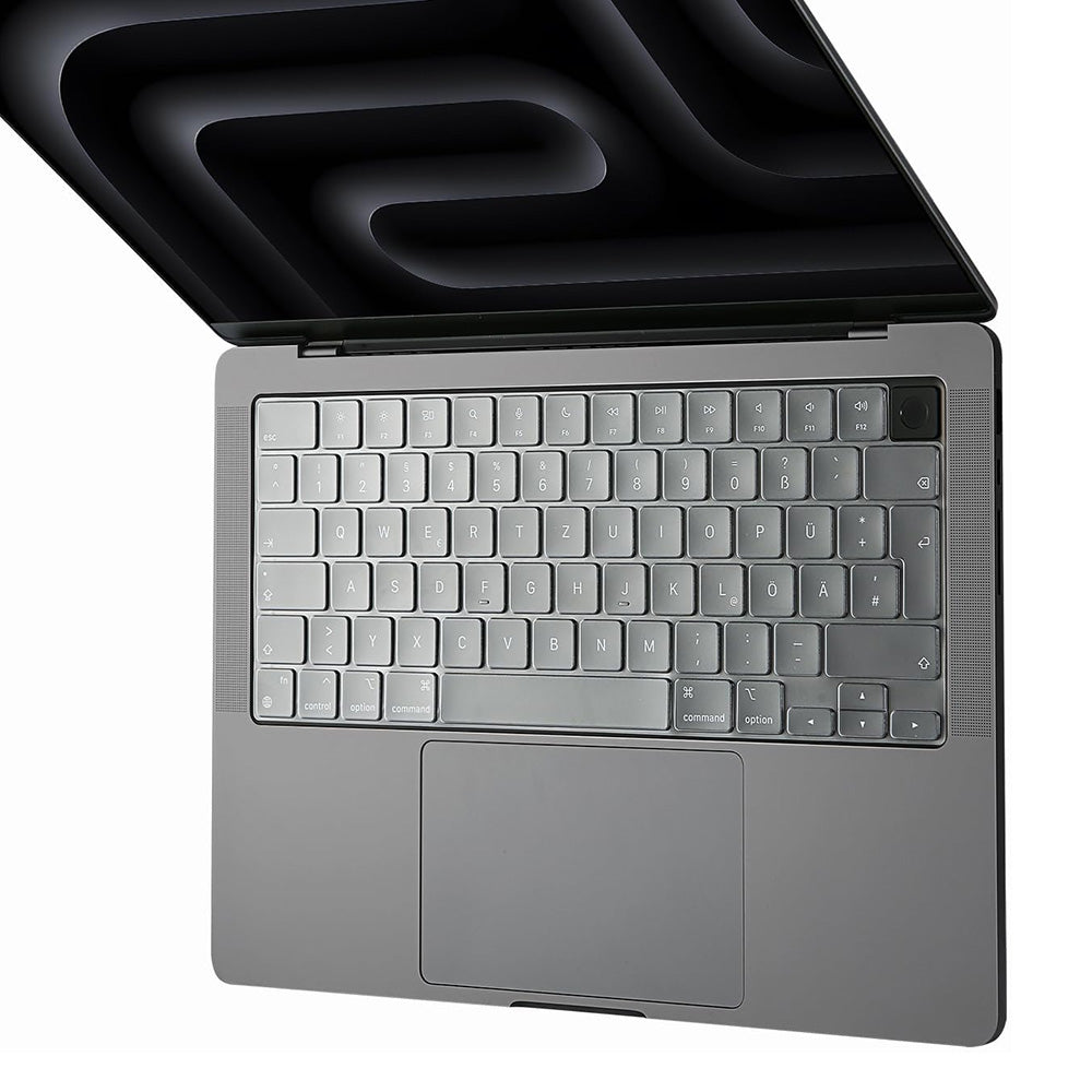 Coque de Protection Clavier Techsuit PureTypeX pour Apple MacBook Pro 14 / Air 13 / Air 15 Series, Transparente