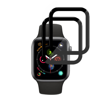 Film de protection Techsuit Nano Flex pour Apple Watch 40mm Series, Set de 2 pièces, Plastique, Noir