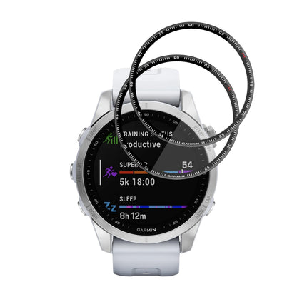 Schutzfolie Techsuit Nano Flex für Garmin Fenix 7S, Set 2 Stück, Kunststoff, Schwarz