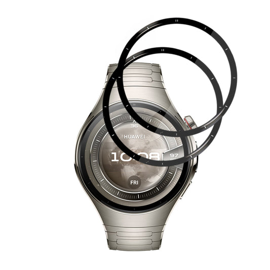 Schutzfolie Techsuit Nano Flex für Huawei Watch 5 46mm, Set 2 Stück, Kunststoff, Schwarz