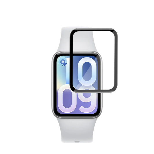 Techsuit Nano Flex Protective Film for Xiaomi Smart Band 10 Pro, Set of 2 pieces, Plastic, Black