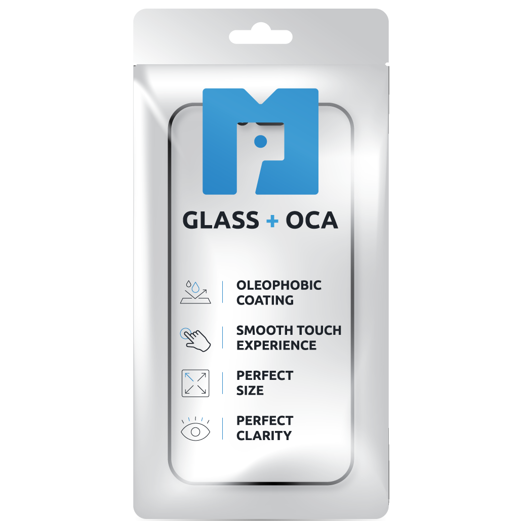 Displayglas + OCA MP kompatibel mit Apple iPhone 16 Plus, Schwarz